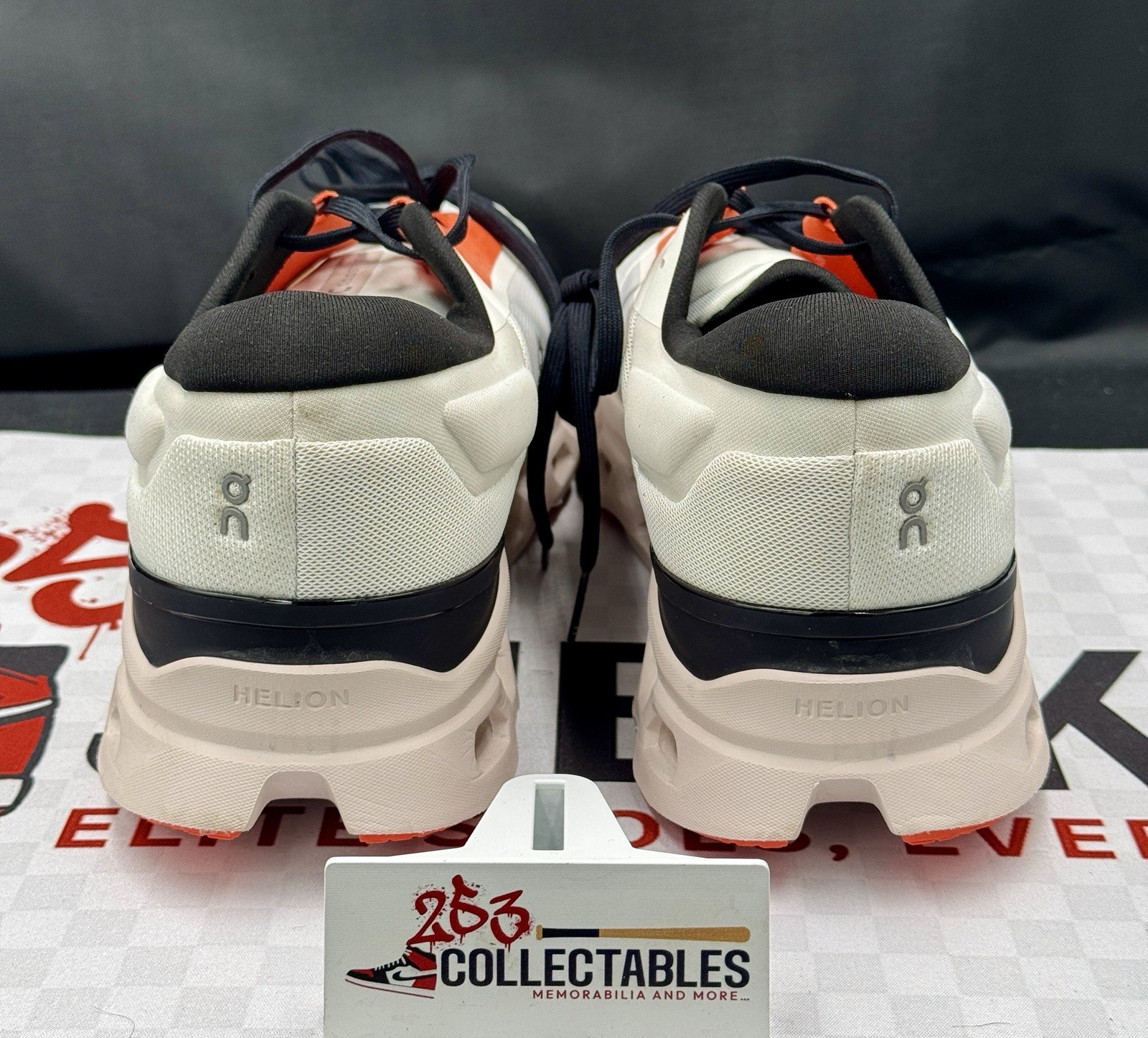 On Cloudstratus White Orange Black Running Shoes Men’s Size 14 3MD30111148 image 4