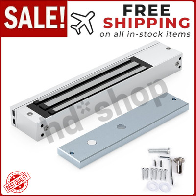 Magnetic Lock, 600LBS 280Kg Holding Force Electromagnetic Lock, DC 12V Fail-Safe