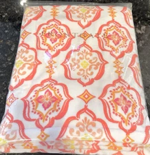 Frontgate Resort Beach Towel Seville Tile Melon 40”x72” Turkish Cotton NWT Pkg