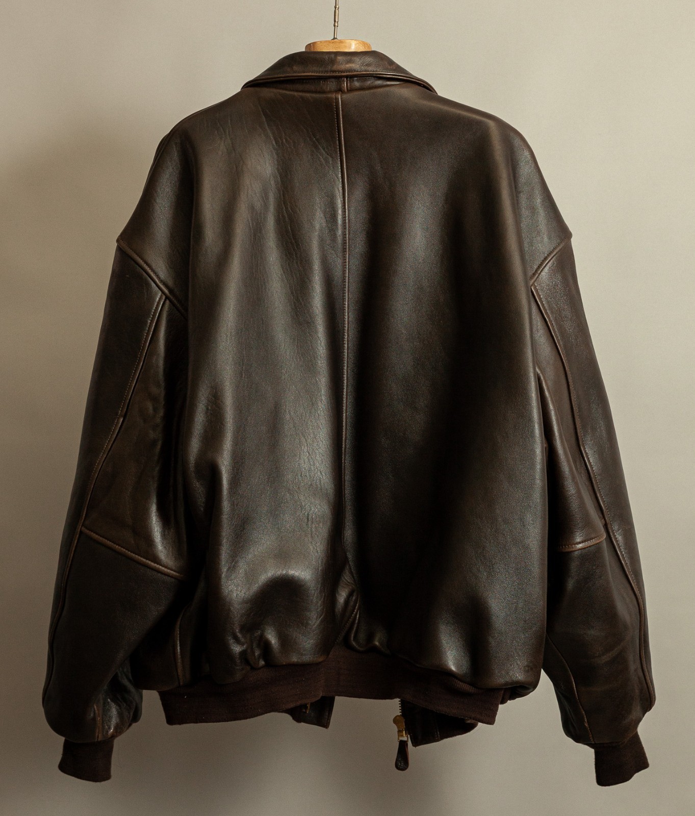 Vintage 1990s Avirex A2 Leather Flight Jacket 3XL image 5