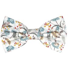 Mens Cotton Floral Pre-tied Bowtie Flower Pattern Bow Tie for Wedding Fl06