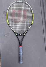 Wilson US Open 25 Junior Tennis Racket 3 7/8 Grip Yellow Black 25 Inch Used