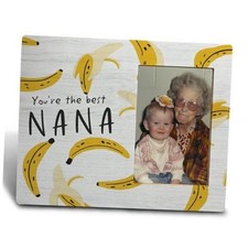 Best Grandma Nana Wooden Picture Frame 4x6 Inch,Funny Grandma Grandmother Nana