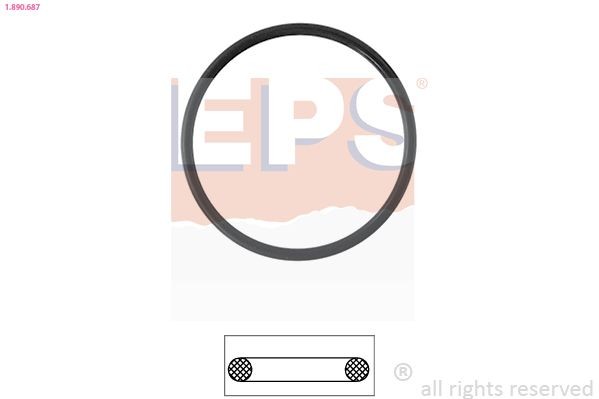 Eps 1.890.687 Dichtung, Thermostat FüR Audi Seat Skoda Vw-image