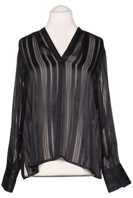 Comma Bluse Damen Oberteil Hemd Hemdbluse Gr. EU 42 Schwarz #do0pq8u