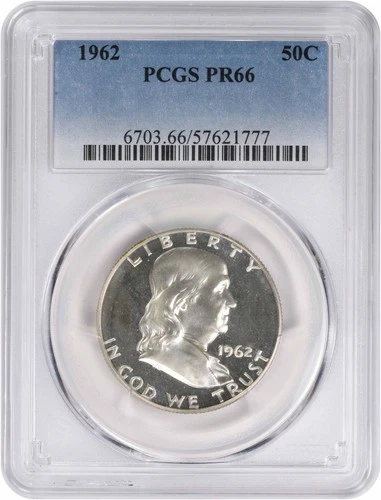 1962 Franklin Silver Half Dollar PR66 PCGS