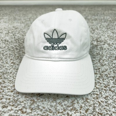 Adidas Hat Cap Strap Back Mens One Size White Trefoil Logo  display picture 1