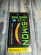 Hawken Fishing Simon Spin Dawg #17 BABOON BUTT w/ Free Simon Micro Light Sticks