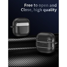 Kohlefaser Textur Flip Case für HUAWEI FreeClip2 Ohrhörer PC Schutz – Bild 6