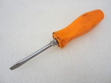 Snap-on 4 Slotted Screwdriver Orange Hard Handle Usa