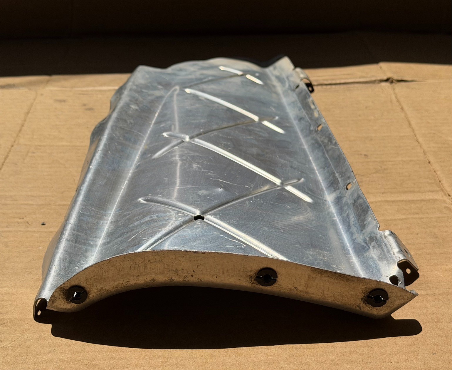 06-12 BENTLEY CONTINENTAL FLYING SPUR RIGHT REAR BUMPER HEAT SHIELD 3W582571 OEM