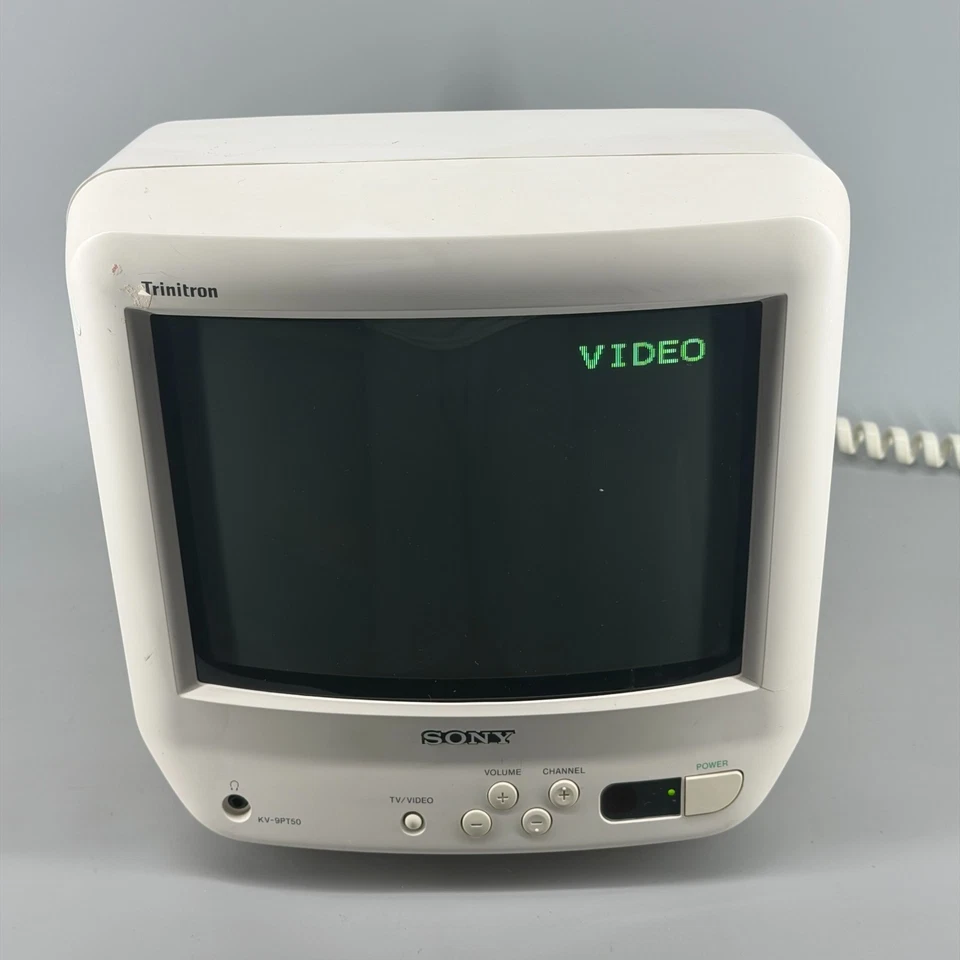Sony Trinitron KV-9PT50 9 «CRT ретро игровой цветной телевизор без пульта дистанционного управления - протестирован - Изображение 2 из 4