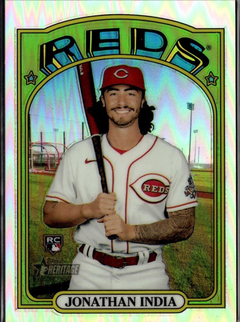2021 Topps Heritage #541 Jonathan India Chrome Refractor #/572
