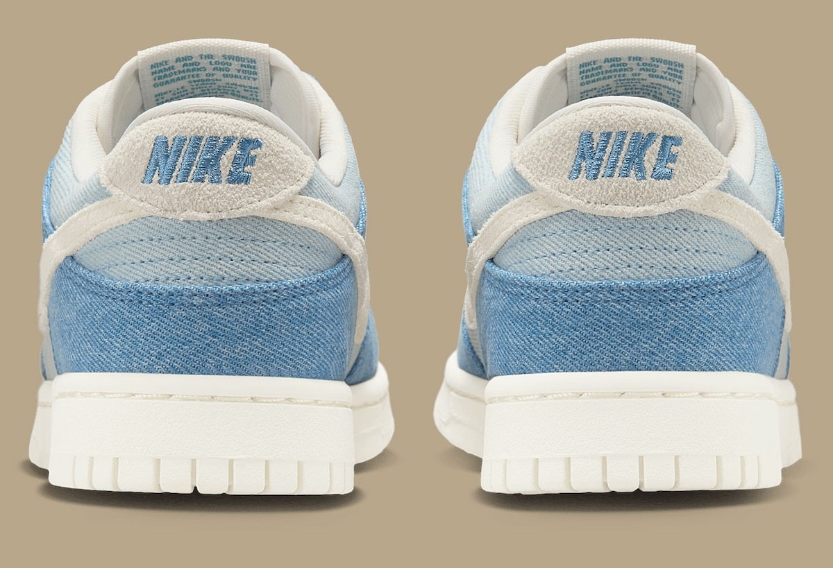 Women's Nike Dunk Low Denim Smokey Blue Ochre Pale Ivory IH5073