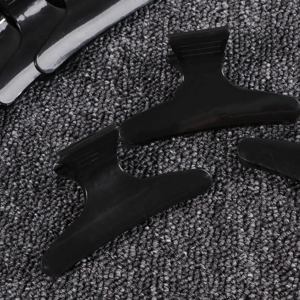 8PCS Clamps Non- Styling Claw Hair Clips for Hair Salon (Black) - Image 2 of 4