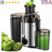 Juicer Machine Centrifugal Juicer Extractor Max Power 800W Juice 65MM Chute US