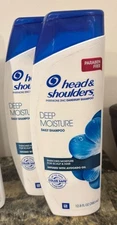 Head and Shoulders Deep Moisture Anti-Dandruff Shampoo 12.8 Oz  Two Bottles