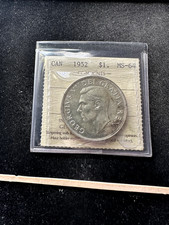 1952 WL ICCS Graded Canadian Silver Dollar **MS-64** # PB 461