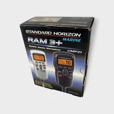 Standard Horizon RAM3+ CMP31 Second Station White Handset & Accessories - Tested