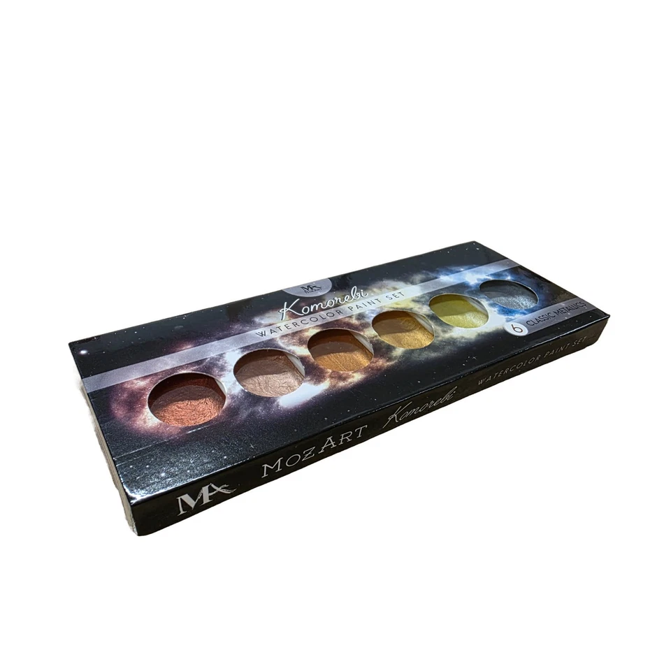 Mozart Komorebi Watercolour Paint Set – 6 Classic Metallic Shades