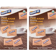 GENUINE JOE 70470CT Sugar, Turbinado, Brwn, PK400