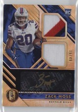 2020 Panini Gold Standard Rookie Jersey Double Prime 16/49 Zack Moss Auto 11gj