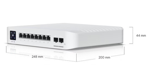 UBIQUITI UniFi USW-Pro-8-PoE| 8-Port Managed Layer 3 Gigabit PoE Switch