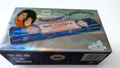 Satya Sai Baba Nag Champa Incense | Full Case (12 x 15g Boxes) | Bangalore
