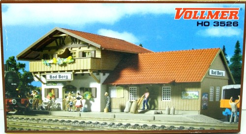 Vollmer H0 3526 estación Bad Berg, con iluminación Faller, NUEVO + EMBALAJE ORIGINAL | Condition: Neu