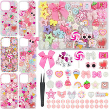 1430 Pcs Junk Phone Case Decoration Kit, Charms for Customizing Cases, Kawaii Bo