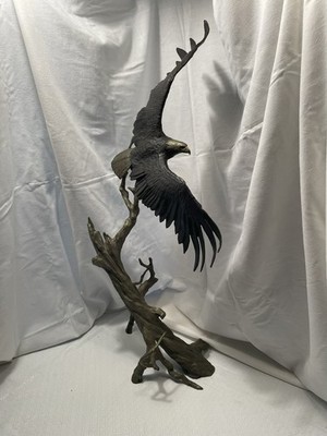 Into the Wind - MARK HOPKINS BRONZE - Bald Eagle - Ltd Ed - Mint