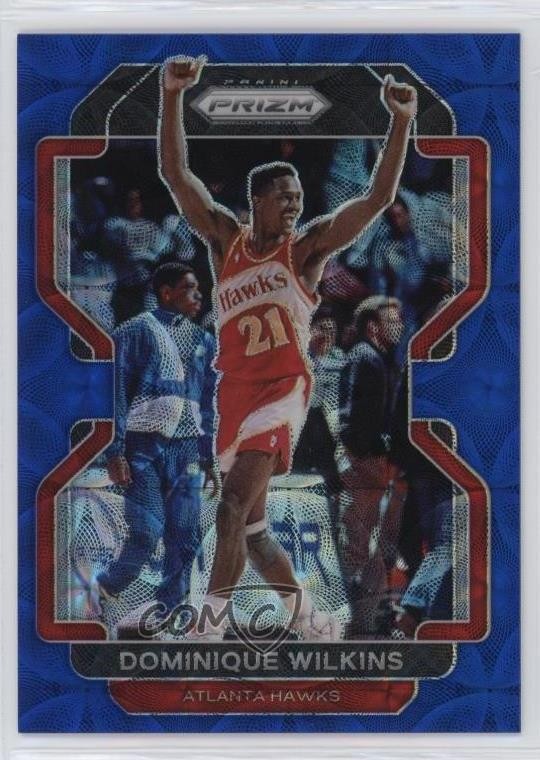 2021-22 Panini Prizm Choice Blue Prizm 8/39 Dominique Wilkins #252 HOF 7y2