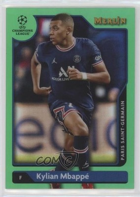 2021-22 Merlin Collection Chrome UEFA Club Competitions 83/99 Kylian Mbappe 0xm9