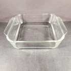 PYREX 2 Quart 222-R Clear 8 x 8 x 2 Square Baking / Cake Dish Vintage USA