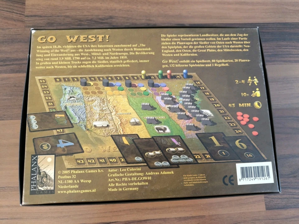Go West - Brettspiel Phalanx Games - Unbespielt, Karten sind noch in Folie Game - Bild 3 von 4