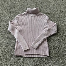 DeRothchild Co Sweater Youth L Pink Ribbed Knit Long Sleeve Turtleneck Pullover