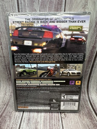 Rockstar Midnight Club: Los Angeles Complete Edition PH (Xbox 360) NEW SEALED - Picture 3 of 8