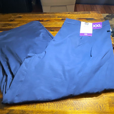 Member's Mark Women  s Wide Leg Trouser Pants Blue Solid Knit, Plus Size 2XL