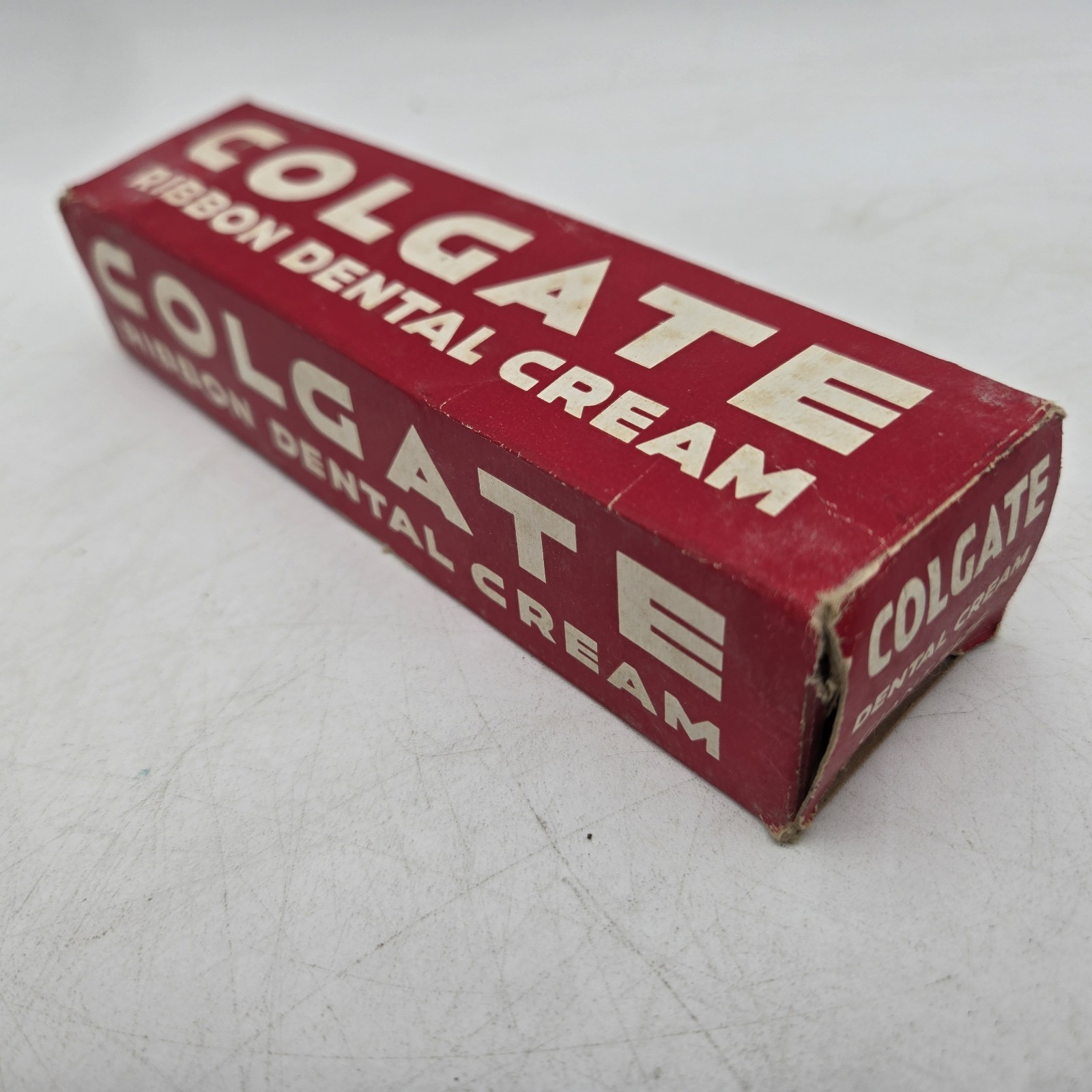 VINTAGE 1940's COLGATE RIBBON DENTAL CREAM TOOTHPASTE UNUSED IN ...