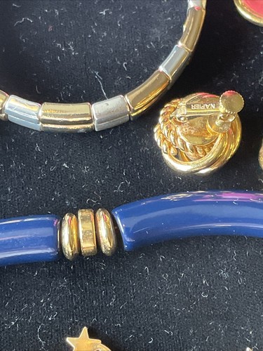 Vintage Napier signiert Schmuck Konvolut 16 Ohrringe Halskette Brosche 6291 - Bild 14 von 22