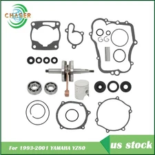 Engine Rebuild Kit Crankshaft & Piston With Gaskets 1993-2001 For Yamaha YZ80
