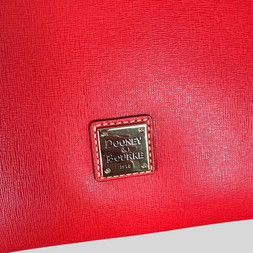 Dooney and Bourke rot Leder Umhängetasche Tasche strukturiert Handtasche-Neu mit Etikett UVP 448,00 - Bild 11 von 15