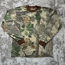 Vtg 90s Realtree Camo Longsleeve Pocket Shirt Men  s Medium