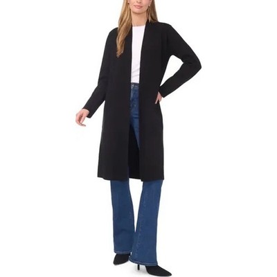 Halogen Open Front Longline Cardigan Black 1X NWT