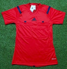 Referee Women's Jersey Red Soccer Short Sleeve Adidas Size XS #NEW# D82284