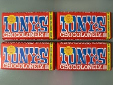 4x Tony’s Chocolonely Milk Chocolate Bars, 6.35 oz Each, Best By Date 2027