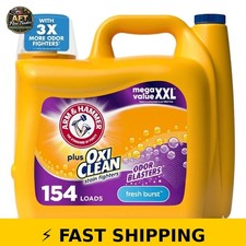 Arm & Hammer Plus OxiClean Liquid Laundry Detergent, Fresh Burst, 200.2 Fl Oz 0.16 per gallon