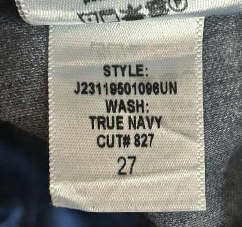 Pantalones de mezclilla Veronica Beard Dylan largos rectos tiro alto talla 27 azul marino - Imagen 6 de 7