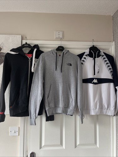 3 Konvolut Hoodie Sweat Tops North Face / Kappa / Superdry Teens / Herren X S