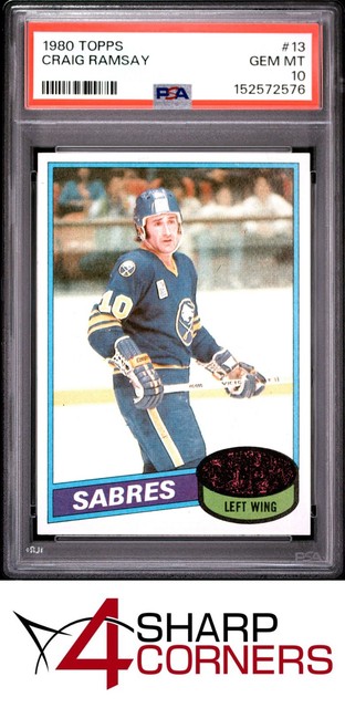 1980 Topps #13 Craig Ramsay Sabres Pop 3 PSA 10